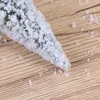 Dekorativa blommor Sisal Snow Frosted Trees Miniature Christmas Tree Artificial Bottle Brush Pine 10cm 10 st för DIY Landscape 1/100