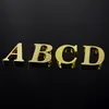 1 stcs metalen zelfklevende huisnummer Engelse alfabetletters voor appartementkamer deur bord tafel postbox nummer stickers 5*3 cm