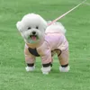 Dog Apparel Double Zipper Pet Jumpsuit Overalls For Small Dogs Winter Warm Puppy Clothes Yorkshire Rompers Ropa De Invierno Para Perros