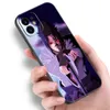 Anime Sasuke Uchiha Téléphone Case pour Apple iPhone 14 13 12 Mini 11 Pro XR XS MAX 6S 7 8 plus SE 2020 2022 5S COUVERTURE NOIR