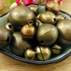 Bronze Metal Jingle Bells Vintage 6-16mm Copper Antique Bronze Christmas Open Bells Diy Christmas Tree Decorations