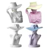 Vasen moderne dekorierte stilvolle Damen Pot Herzstück Pflanze Vase