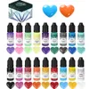 18 couleurs 10 ml colorants colorants pigment aromathérapie liquide pigments colorants diy bougies de savon moule coloriage artisanat à la main