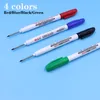 Tête de 30 mm de long 6pcs marqueur pour les constructeurs artisans permanentes Nib noir rouge bleu vert vert profond trou de quincaillerie