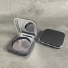 Caja de rubor de bricolaje con caja de base Mirror Paleta de cosméticos magnéticos negros portátiles portátiles Paleta de alta luz en polvo claro 240410