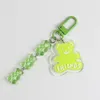 Keychains Listing Bear Keychain Girl Heart Color Acrylic Alphabet Bag Pendant Small Gift