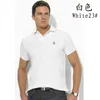 Herr mode polos ponny casual kortärmad polo skjorta knapp v-ringning t-shirt herrens bekväma smala passform topp sommarkläder