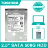 Drives Toshiba 500 Go 2,5 "SATA 54007200rpm 500g ordinateur portable Disque dur de durcissement Disque dur.