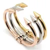 Luxurious Fashion gold silver double narrow cuff bangle bracelet for men or women