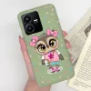 Vivo Y22 Y22S Y35 Cover Cover Cute Pretty Cat Dinosaur 소프트 실리콘 TPU 매트 폰 커버 Vivo Y 22 Y22 S Y35 Funda Capa