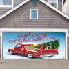 Dekorativa blommor Graduation Party Decorations 2024 5 x 6,7 ft Holy Night Christmas Outdoor Garage Door Banner Red Blue of the Nativit