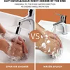 Universal Kitchen Brass 360° Rotatable Splash Filter Faucet Nozzle Mechanical Arm Bathroom Faucet Expander Adapter Foam Nozzle