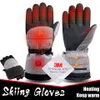 Verwarming Ski -handschoenen Warmer Electric Thermal Men vrouwen waterdichte buitboard snowboard motorcycle fietsen fiets ski sporthandschoenen