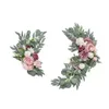 Flores decorativas 2pcs Arch Simulação Flor Plant Plant Artificial Pograph Decoration Bouquets