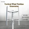 3000W 5000W 20000W Gerador de turbina eólica vertical 24V 48V 96V 220V Free Alternative Energy Off Grid System Controller