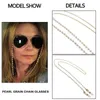 Brillenketten 2020 Mode Lesebrille Gold Kette Damen Metall Sonnenbrille Seil Mode Damen Perlenperlen Brille Kette C240411