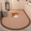 Modern Minimalist Entry Door Mat Home Pvc Leather Carpet Anti-oil and Anti-fouling Kitchen Rugs Large Area Washable Balcony Rug