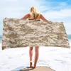 Камуфляж пляжные полотенца негабаритные плаваные полотенца с песком бесплатные