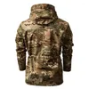 Chaquetas para hombres camuflaje chaqueta táctica táctica con capucha de alta calidad ejército ejército al aire libre