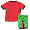 Jerseys de football portugais Kits de football pour enfants 2024 Portugals Home Away Boys Football Jersey Kit 24 25 B.Fernandes Joao Felix Football Shirt Full Set Maillot Camiseta