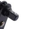 Stonego Mini noir 1/4 "90 ﾰ Cécade à cliquet en acier à angle droit avec manche de tournevis - outil à main