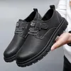 Casual Shoes Men's äkta läder mjuka man sneakers andningsbara mockasiner män som går kör zapatos hombre