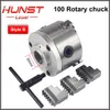 A fixação rotativa de Hunst DIA.100MM MENHA DE ARMULTADOR DE DISPOSITIVO TRÊS CHUCK ROTARY TRABALHADE PARA MÁQUINA DE PECES DE RAÇA DE LASER