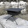 Camp Furniture Shine Trip Outdoor Fabric en aluminium Table pliante Sac de rangement de camping