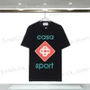 Camisetas para hombres Casablanc T Shirt Men Designer THICHS Spring Summer Nuevo estilo Starry Castle Short Slve Casa Men Camisetas Tennis Club US SALA S-XXL T240411