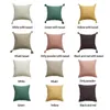 Oreiller de couleur de couleur de couleurs de couleurs tissées coton têtes d'oreiller en lin avec des glands carrés de caisse carré pour canapé