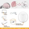 Enhancer ZIMEITU Double Electric Breast Pumps Powerful Nipple Suction USB Electric Breast Pump with Baby Milk Bottle Cold Heat Pad Nippl