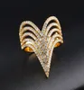 Pierścienie z zespołu koronnego 18K złota pięć warstw osobowość Projektant Projektant Akcesoria Luksus dla kobiet przyjęcie weselne Duży Pierścień J1868572