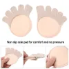 Alívio da dor confortável Meias palmadas de saltos altos meias invisíveis antepé dos pés da ponta dos dedos do dedo do dedo do pé