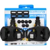 Pedals Shimano PD-R540 Rower szosowy, szerokie platforma 4700 srebrzysty pedał R540 do roweru szosowego oryginalne części