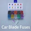 100Pcs Car Fuse Assortment Kit Standard Auto Blade Fuses Automotive Fuse Puller RV Truck Motorcycle 2 3 5 10 15 20 25 30 35 A