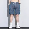 Mäns shorts 2024 Sommarlast för män Multi-Pocket Sport andas hiphop Streetwear Bermuda Sweatpants Gym Short