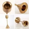 Candlers titulades en métal iMUwen Copper de luxe Copper Candlestick Fashion Pilier de la mode