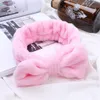 Weiches Fleece Fluffy Elastic Stirnband Make -up Kosmetische Gesichtsdusche Spa Haarband