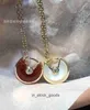 High end designer necklace carter High Pair Version Amulet Necklace for Women CNC Steel Seal Silver 18K Thick Rose Gold Pendant Original 1:1 With Real Logo