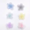 40pcs 5cm en maille d'application de fleur pour bricolage Baby Coiffure Clip de coiffure Coldons d'artisanat Patches décor