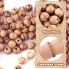 5 STANDS Perles d'espaceur en bois naturel Rosy Brown en bois des boules rondes de macrame Perles pour artisanat Collier de bracelet bricolage 4/6/8/10 mm