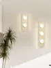 Crème de lampe murale Wabi-Sabi Blanc Stone Bedroom Bedside Salon Room Fond Escalier Asle Ovale Decor Sics Lights
