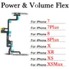 Lautstärketasten Flex -Kabel für iPhone 7 7Plus 8g 8 plus x XR XS XSMAX mit stummschalterer Ersatz