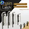 New Spring Loaded Metal Security Barrel Bolt Latch 5.3 X 1.7cm Silver Tone Spring Latches Door Cabinet Hinges Hardware