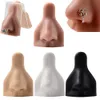 Modèle de nez en silicone doux 1PC Flexible 3D tridimensionnel pour le percaison Prutcing Nose Ring Jewelry Modèle de piercing