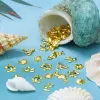 Kawaii Epoxy Resin Accessoires Métal Rivet Shell Flamingo Resin Resin For Resin pour la viande de moule en silicone DIY Supplies d'artisanat de style océan