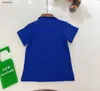 Nuova polo per bambini Design minimalista Maglietta per bambini T-shirt per neonati 100-150 Summer Boy Short Short Cotton Girl Bass Tees 24pril