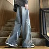 Jeans masculinos 2024 Primavera e outono Color Solid Classic Fashion Calça elástica Casual Calças soltas B285 de alta qualidade B285