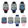 Männliche digitale Uhren Unisex Uhr Panda Dial 50m wasserdichte Hombre Herren Sport grüne Armbanduhren Handuhren Frauen Uhr