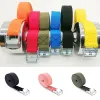 1m/2m Buckle Tie-down Belt Cargo Straps For Car Motorcycle Bike With Metal Buckle Tow Rope Strong Ratchet Belt For Luggage Bag